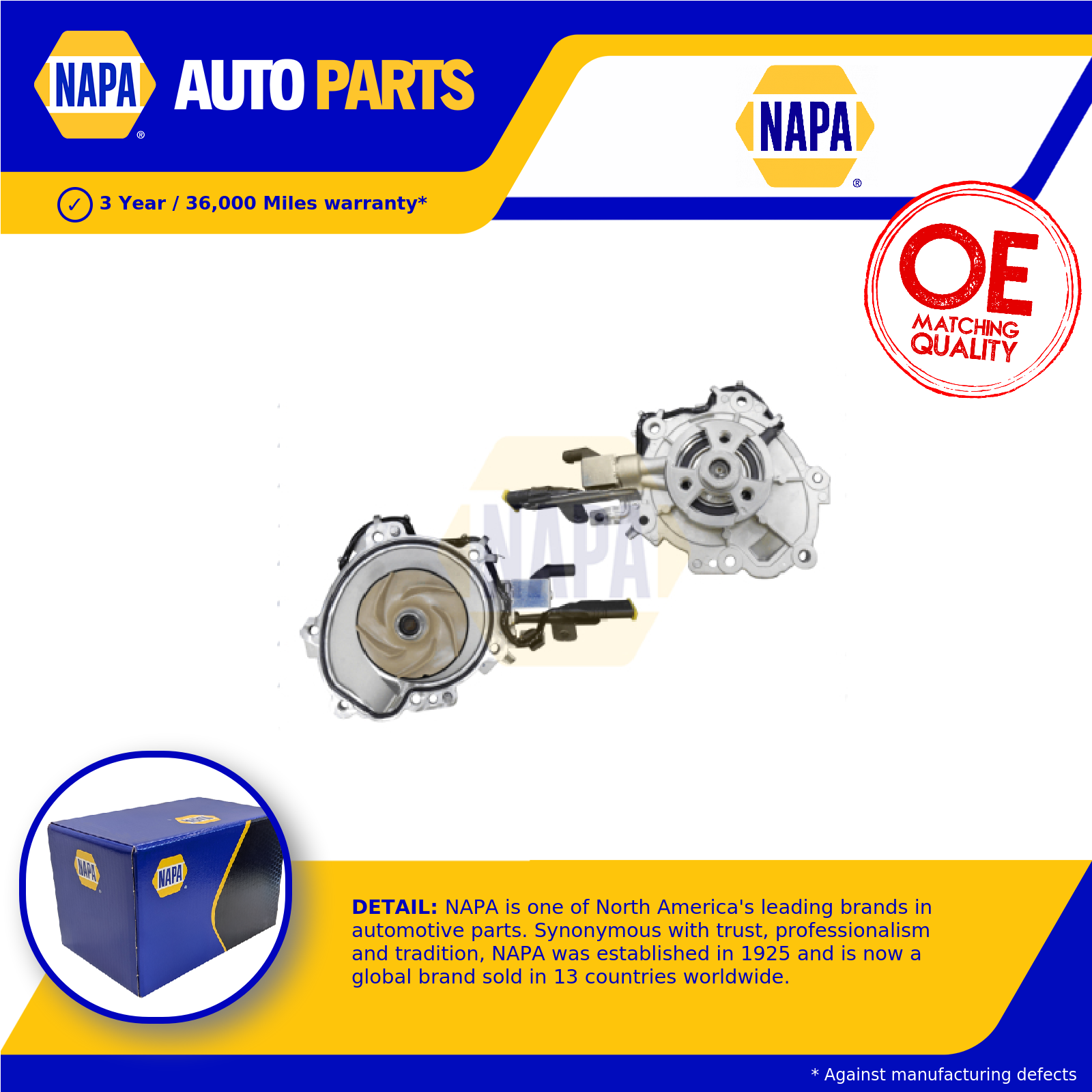 NAPA Water Pump NWP1603 [PM2426923]