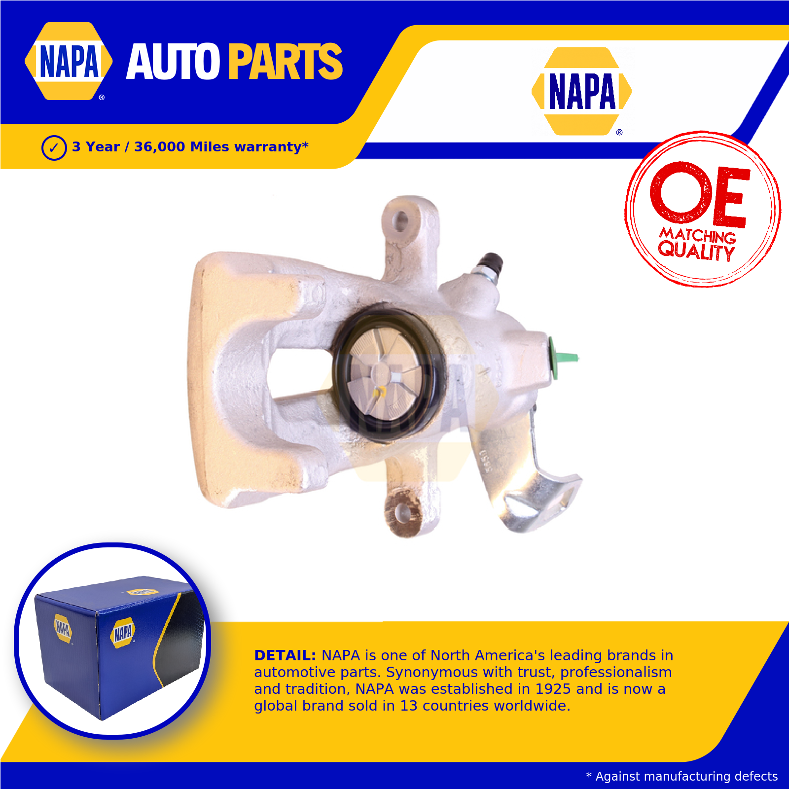 NAPA Brake Caliper Rear Right NCA1032 [PM2454528]