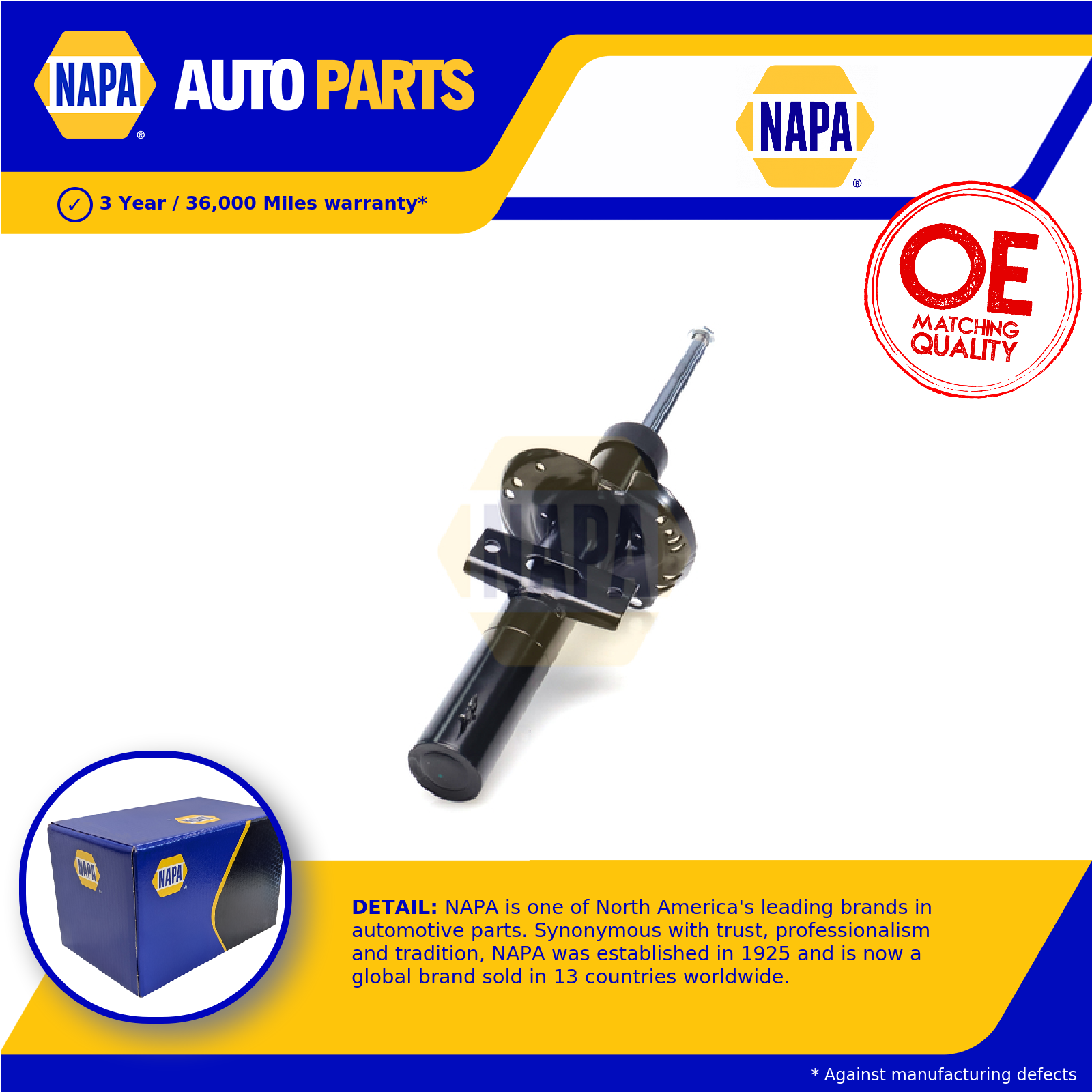 NAPA 2x Shock Absorbers (Pair) Front NSA1988 [PM2570845]