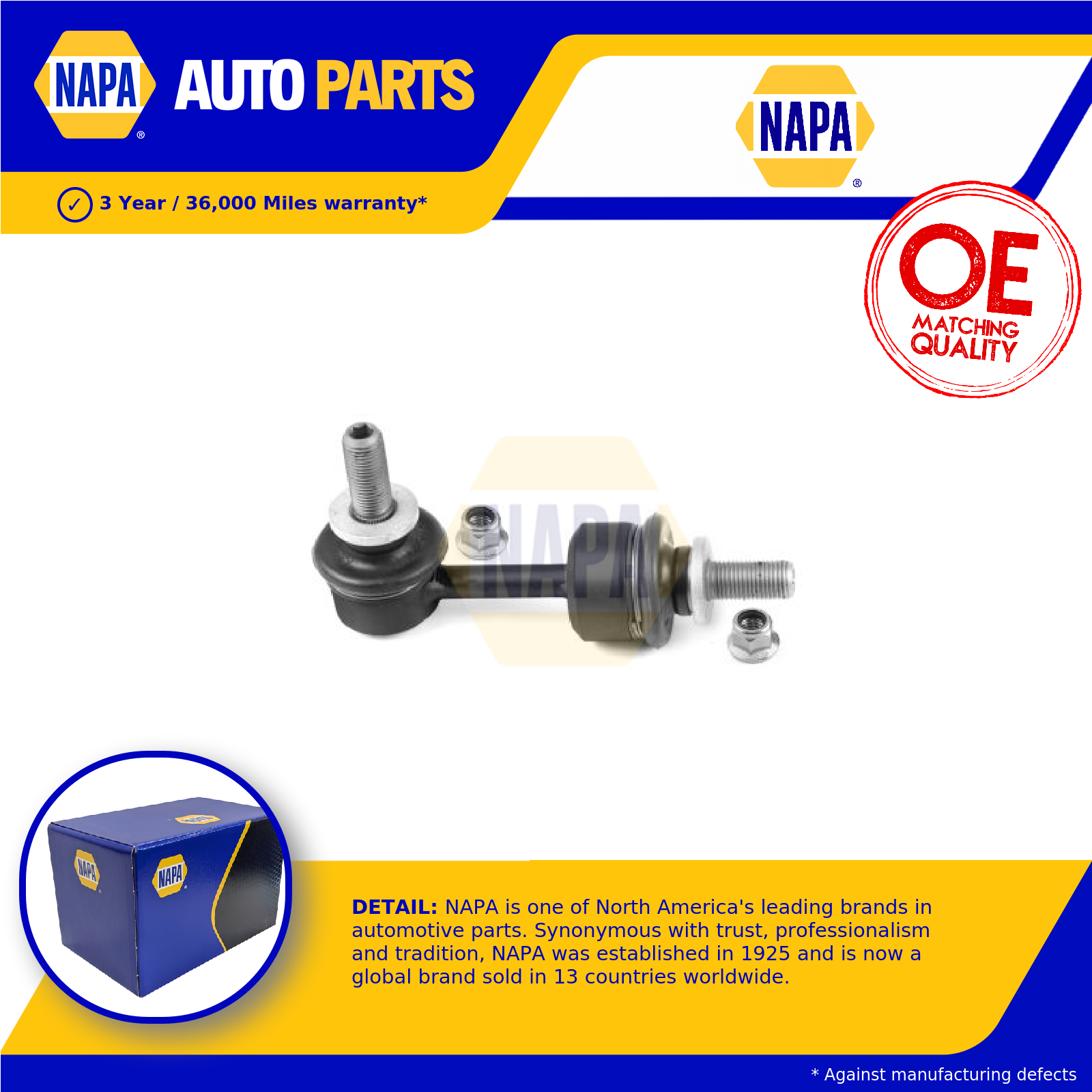 NAPA Anti Roll Bar Link Rear Left or Right NST4762 [PM2676514]
