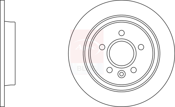 2x Brake Discs Pair Solid fits VOLVO V40 52, 526 2.0D Rear 12 to 19 280mm Set