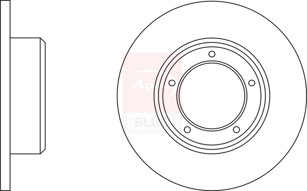 2x Brake Discs Pair Solid fits LAND ROVER DISCOVERY Mk1 3.5 Front 89 to 94 298mm