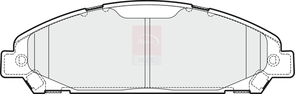 Apec Blue Brake Pads Set Front PD3763 [PM1903764]