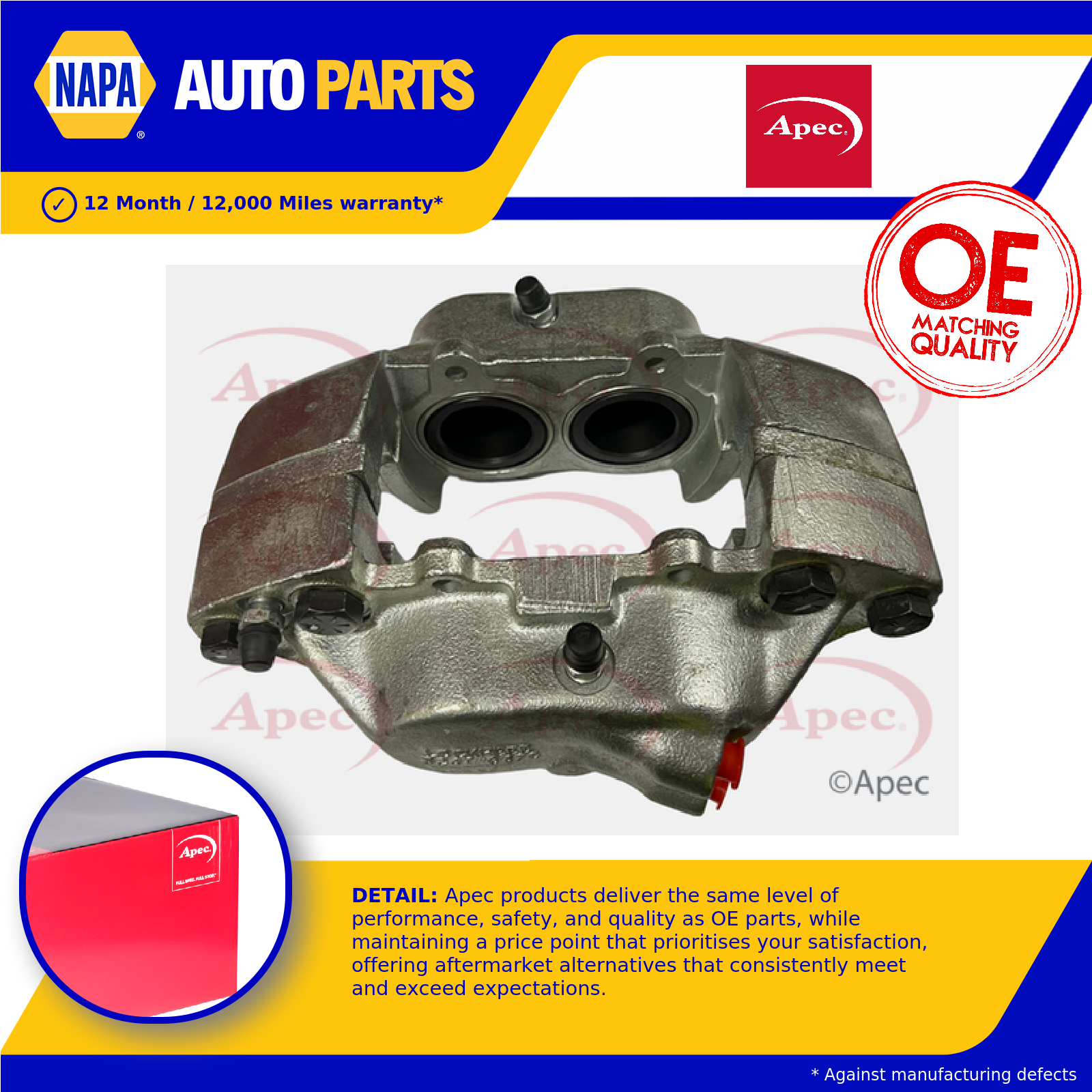 Apec Brake Caliper Front Right RCA1306 [PM2138839]