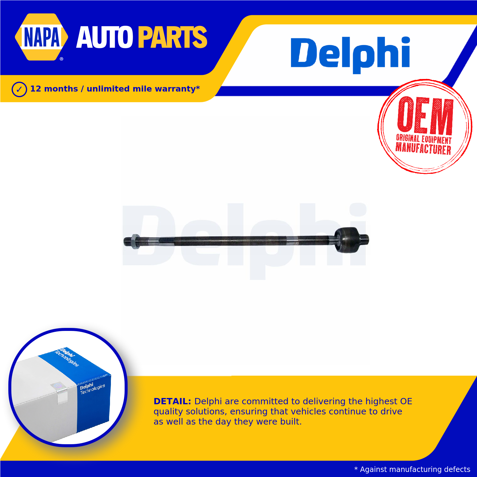 Delphi Inner Rack End Left or Right TA2462 [PM455227]