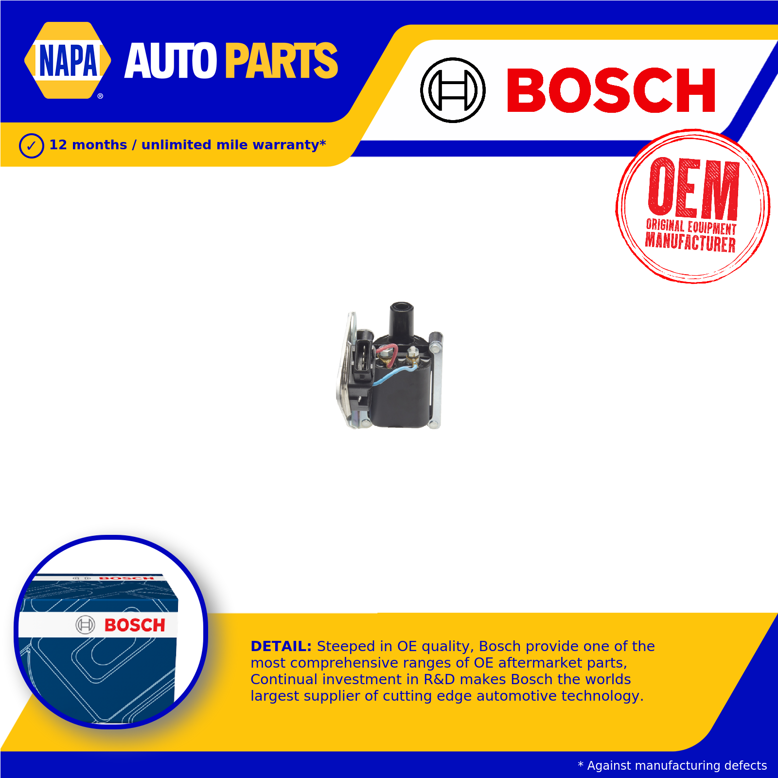 Bosch Ignition Coil 0221601012 [PM285598]