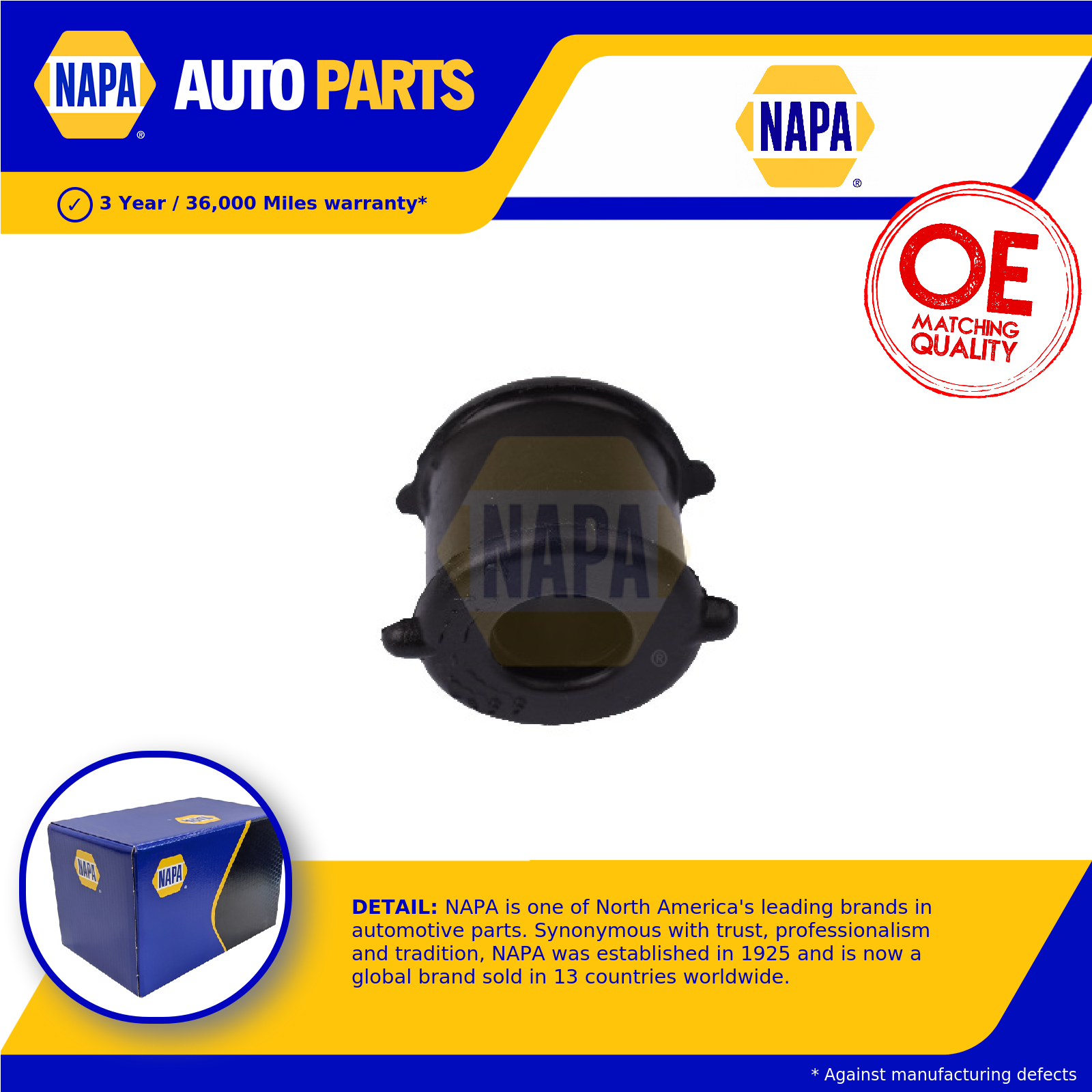 NAPA Wishbone / Control / Trailing Arm Bush Rear Left or Right NST8448 [PM2676531]