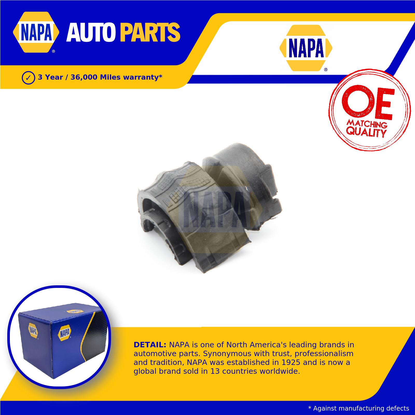 NAPA Wishbone / Control / Trailing Arm Bush Rear Left or Right NST8474 [PM2676557]