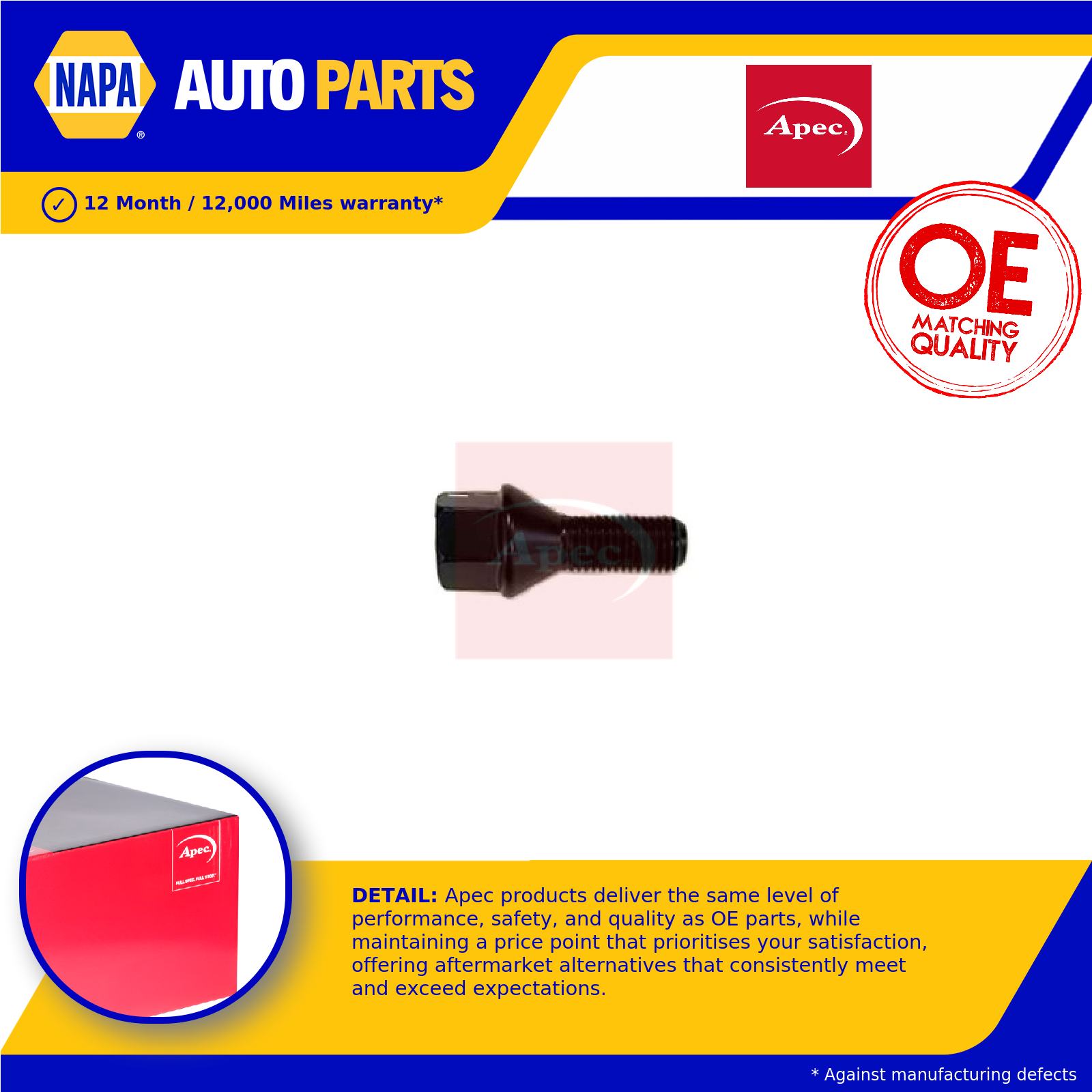 Apec Wheel Bolt / Stud / Nut AHB0007 [PM2550444]