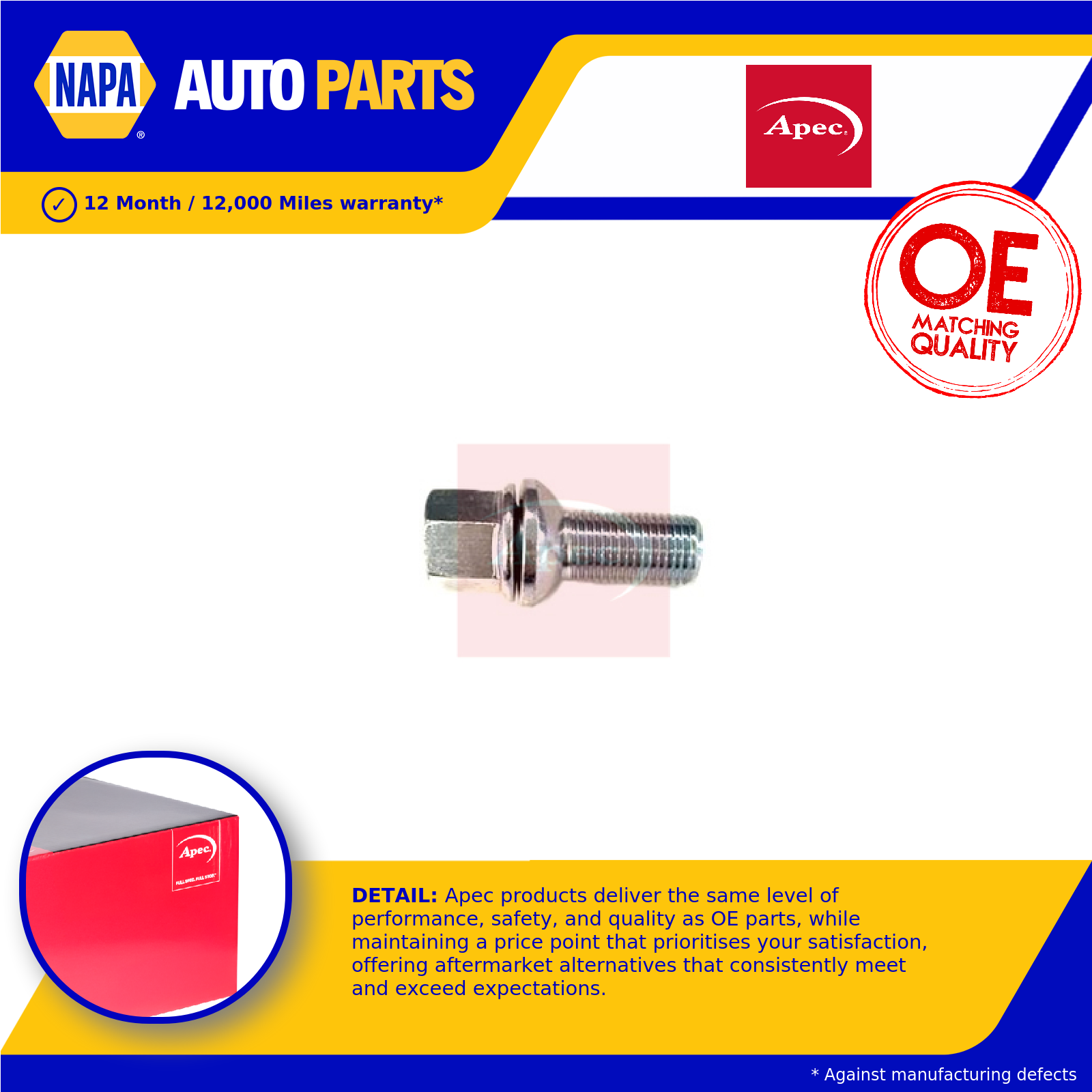 Apec Wheel Bolt / Stud / Nut AHB0017 [PM2550453]