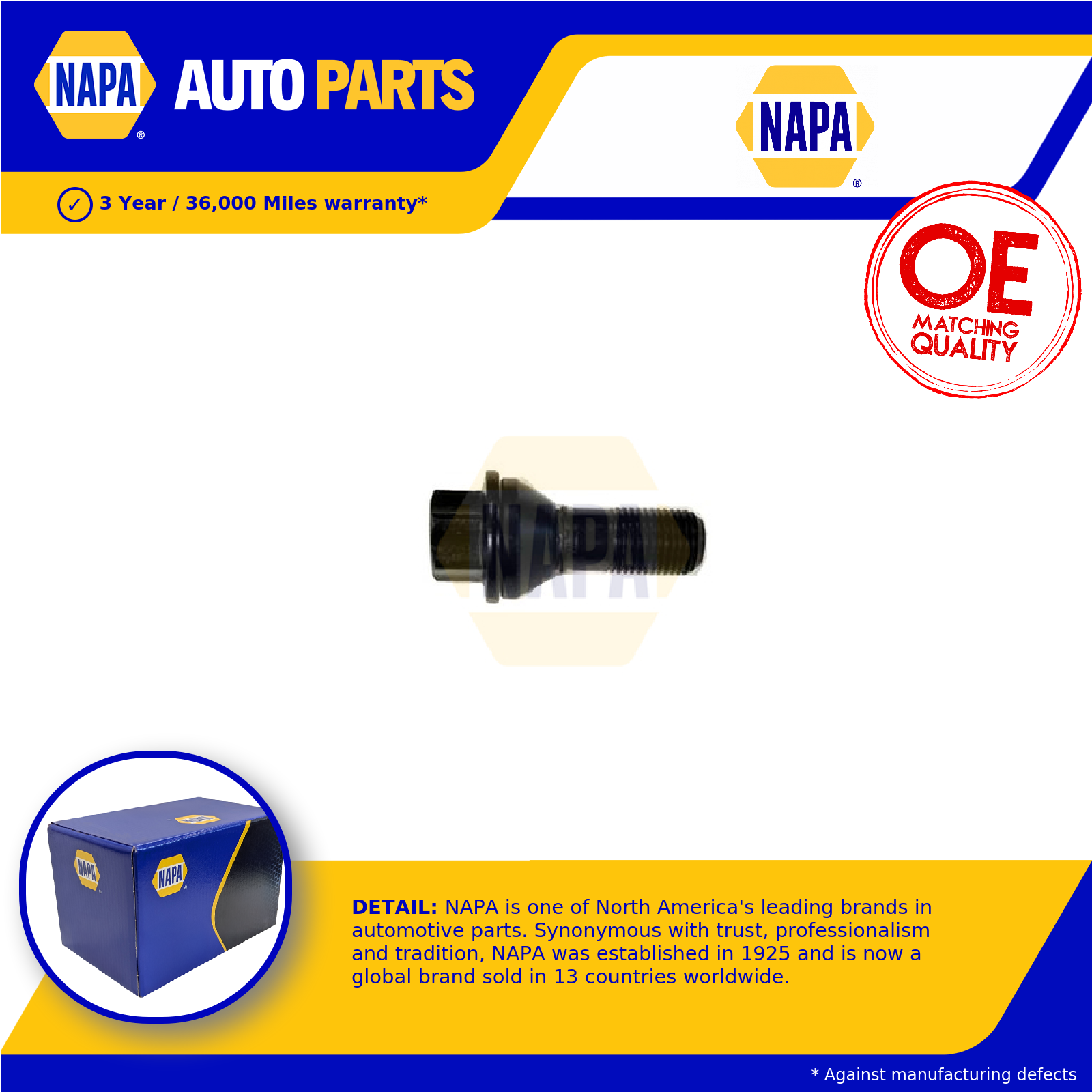 NAPA Wheel Bolt / Stud / Nut NHB1035 [PM2570738]